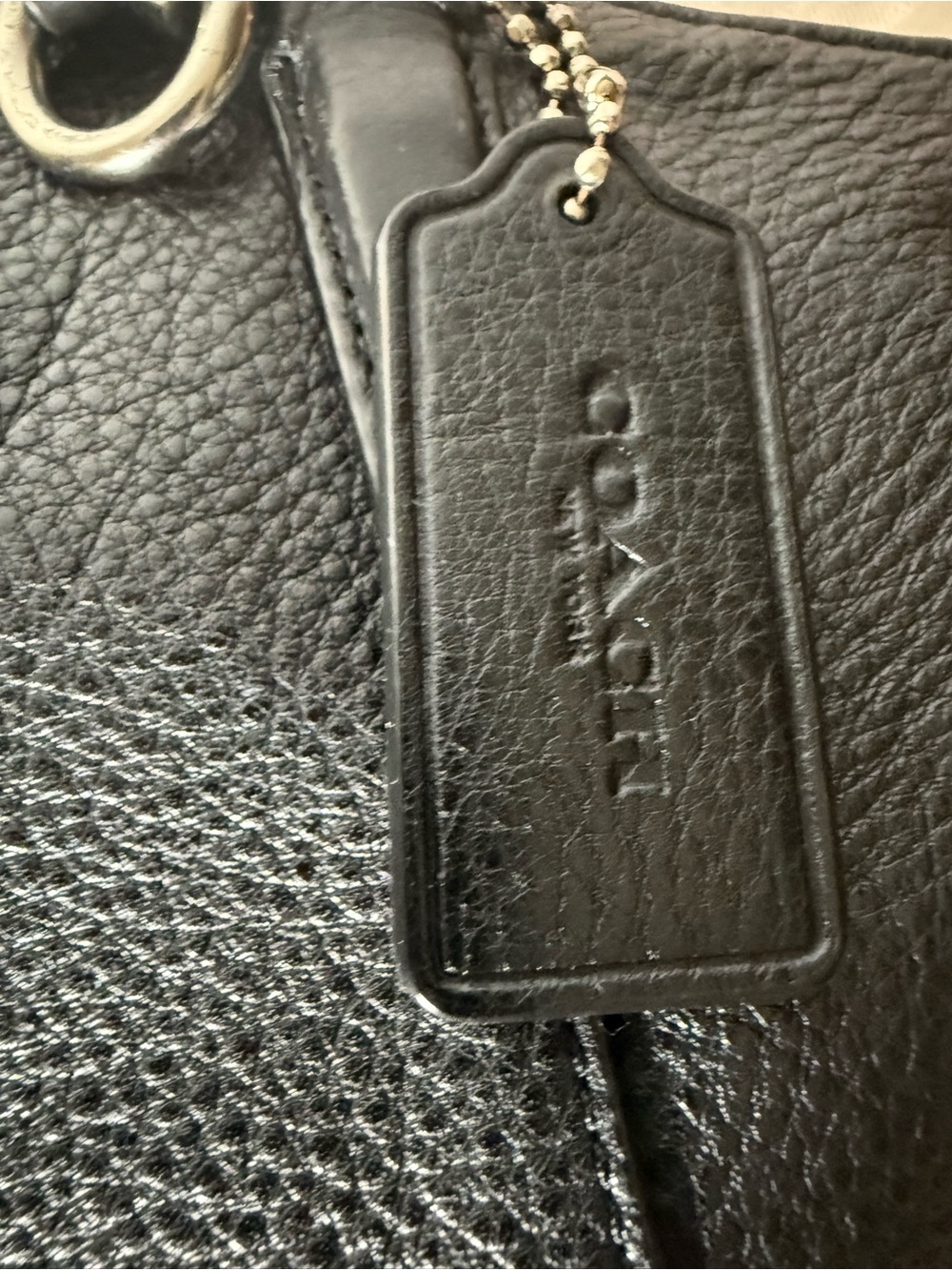 Coach Kelsey F36675 Black Pebbled Leather Satchel Crossbody Bag - Picture 5 of 16